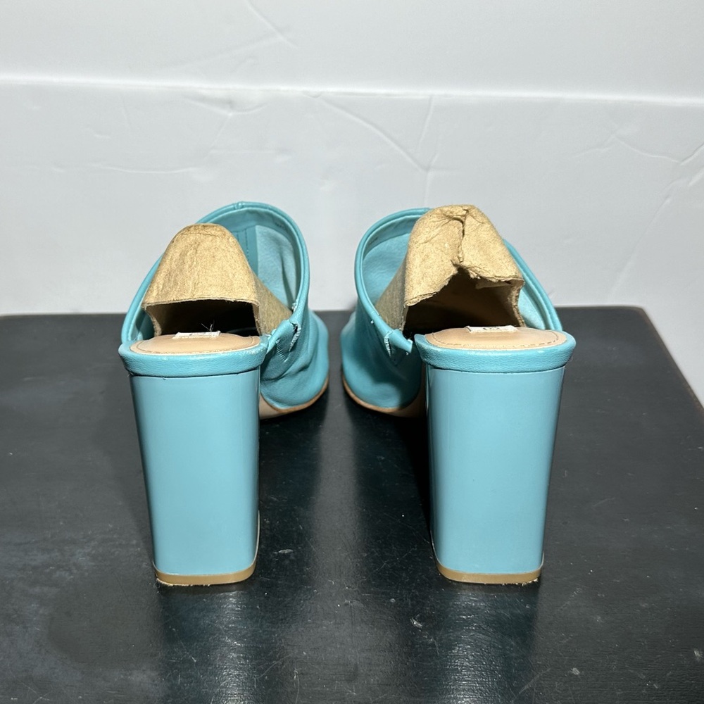 Steve Madden Lexia Blue Mule Heels Size 7M - Picture 5 of 8